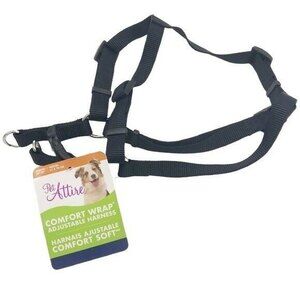 Pet Attire Black Comfort Wrap Dog Harness size Medium (20”-30”) NWT